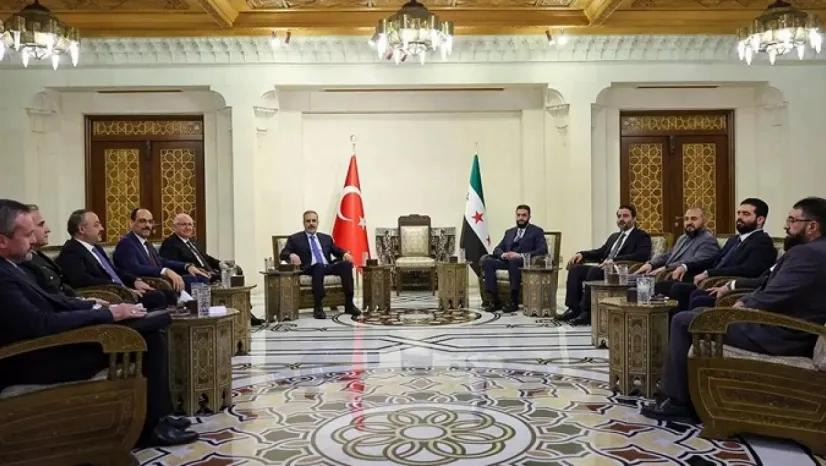 İki Bakan ve MİT Başkanı Şam'da