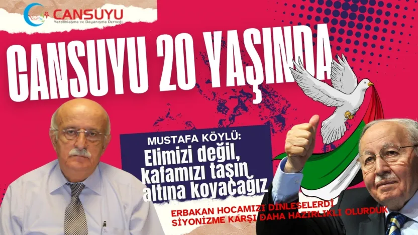 Cansuyu Derneği Genel Başkanı Köylü: Elimizi değil, kafamızı taşın altına koyacağız