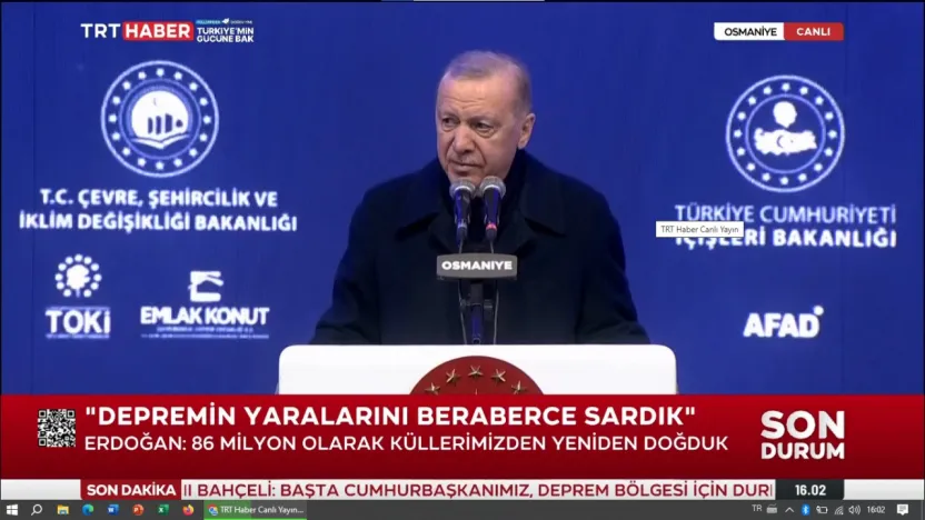 Erdoğan: 86 milyon olarak küllerimizden yeniden doğduk