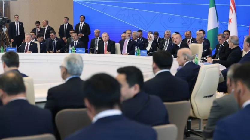 Erdoğan Azerbaycan'da konuştu