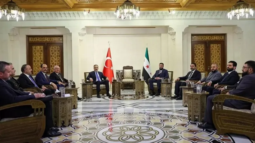 İki Bakan ve MİT Başkanı Şam'da