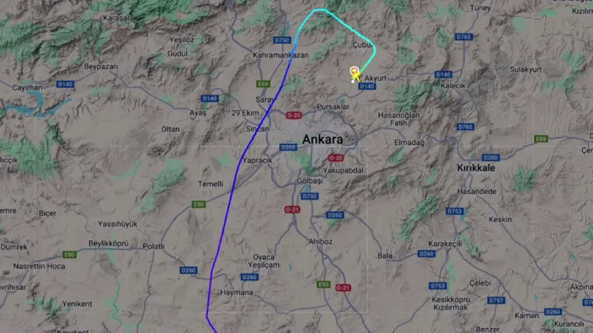 Libya askeri heyetini taşıyan özel jet Ankara yakınlarında düştü