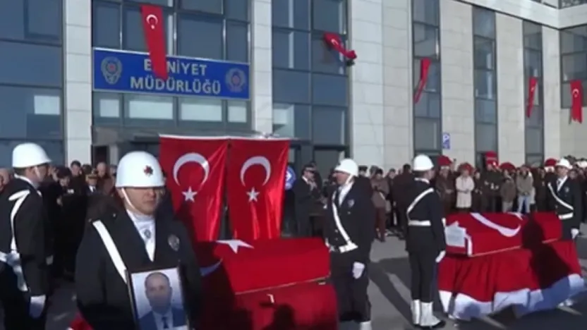 Şehit polislere veda