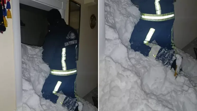 Van'da mahalleye çığ düştü: 1 kişi kayıp