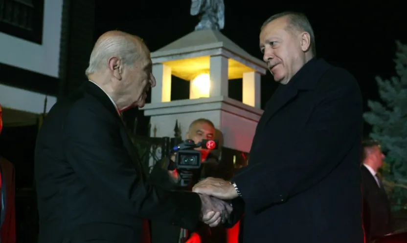 Erdoğan-Bahçeli görüşmesi sona erdi
