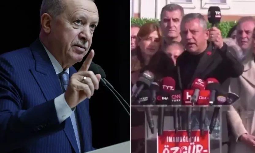 Erdoğan'dan Özel'e: Utanmadan mikrofon tokatlıyorlar