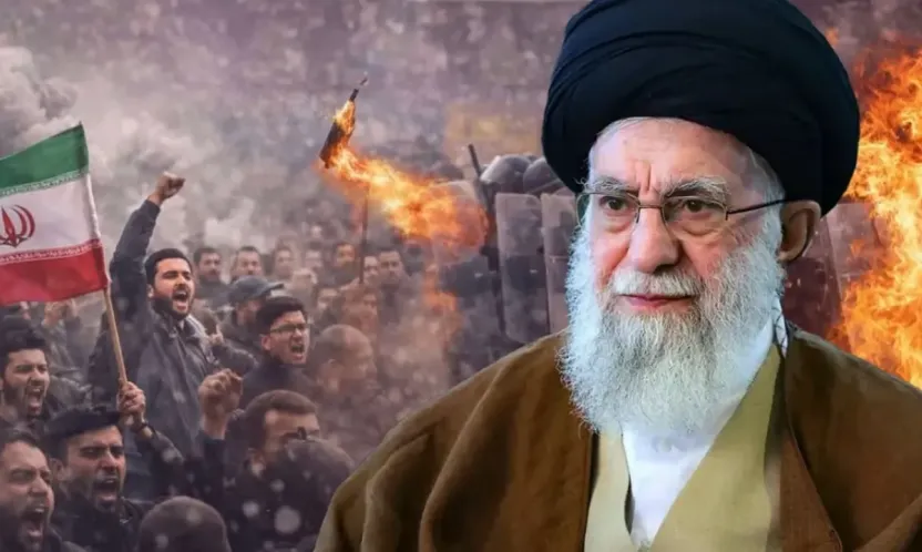 İran yangın yeri. 42 ölü var. Hamaney. Ajanlara müsamaha yok